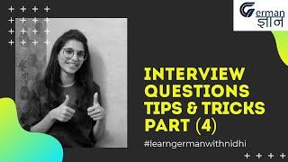 Behavioral Interview Questions with TIPS & TRICKS  || Part 4 ||German Gyan - Nidhi Jain