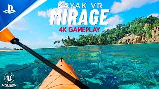 KAYAK VR MIRAGE 20 Minutes of Gameplay | PlayStation VR 2 Launch Game in Unreal Engine 4K 2023