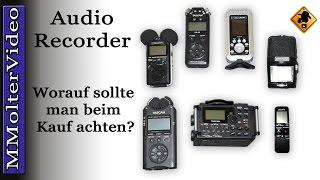 Audio Recorder - worauf sollte man beim Kauf achten?