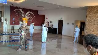 Mayan Greeting at Live Aqua Beach Resort Cancun