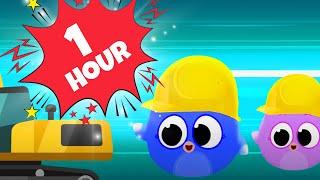 1 HOUR FUNNY SONGS with Giligilis: Learning Words, Numbers, Suprise Box Opening, Animals for Kids