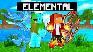 JJ and Mikey is ELEMENTAL - Minecraft Animation [Maizen Mikey and JJ]