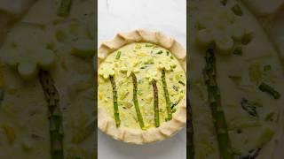 Decorated Spring Quiche#quiche  #baking #springbaking