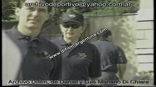 The racing driver Johnny Herbert plays golf - 1995 FOOTAGE ARCHIVE