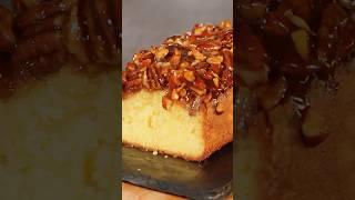 Upside Down Pecan Pound Cake #shorts #easyrecipe #cookingasmr