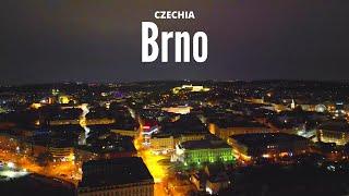 December Evening in Brno - 4K drone video