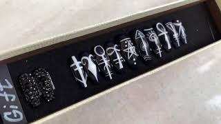 Sigil Press on Nails, Occult signs | Black Nails | LiliumNails | Fake Nails | False Nails | Magic