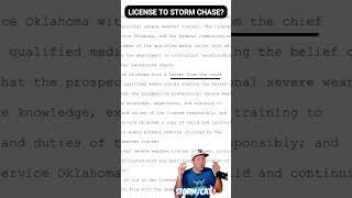 Storm Chasing Licenses in Oklahoma? What exactly is in this New Proposed Bill?