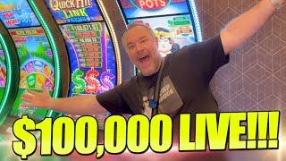 MASSIVE $100,000 Live From The Casino