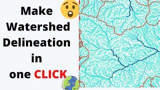 How to Make Watershed Delineation in ONE CLICK! | Fastest method | ArcGIS | Modelbuilder | Tutorial