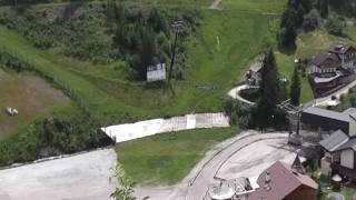 Val Gardena Ski World Cup Saslong, end of run