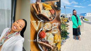 #Vlog: Easy weekend |CCGRWM|Church and Brunch with Hubby!