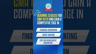 Supercharge your CMA Inter journey | June 2024 | Agrawal Classes |