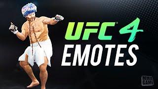 UFC 4 - ALL NEW EMOTES, TAUNTS & MORE !