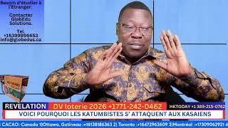 URGENT, EYINDI LISUSU, MOISE KATUMBI EN COLERE CONTRE LES LUBA