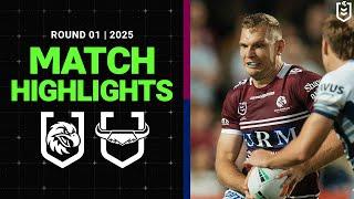 NRL Match Highlights | Sea Eagles v Cowboys | Round 1, 2025