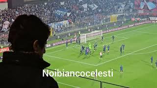 #Monza - #Lazio 0-1 la festa dei giocatori biancocelesti sotto i tifosi biancocelesti