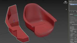 Chair modeling 3ds Max -  Timelapse