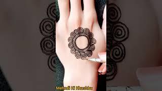 Very simple tikki mehndi design ️ | Mehandi ki design | #henna #shorts