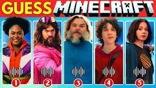 Guess Minecraft Movie Characters by Their Voice & Emojis ~ Minecraft Movie Quiz ~ Steve, Garbage Man