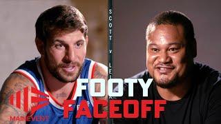 "I couldn't give a f**k about football l Curtis Scott and Joey Leilua face off l Boxing