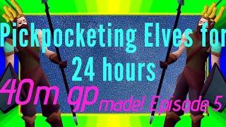 Loot from 24 hours pickpocketing Elves - OSRS