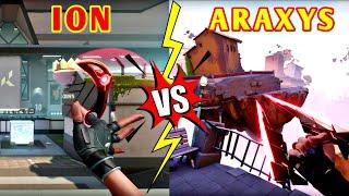 Ion Karambit VS Araxys Bio Harvester Comparison || Which  One Is The Best Knife Skin In Valorant ||