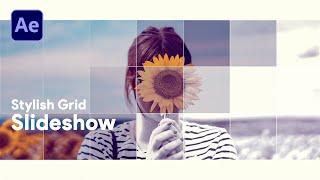 Stylish Grid Slideshow in After Effects | Tutorial #10