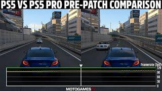 Gran Turismo 7 - PS5 vs PS5 Pro Performance Comparison (Pre-Patch 120Hz Mode)