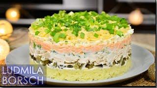 Салат "МОНАХ" который Покоряет всех своим пикантным вкусом на Новогодний стол.