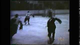 Nfld senior hockey at Grand Falls Stadium early 1960s (CJON Archives)