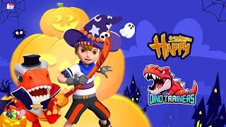 [DinoTrainers] Haunted Dino Adventure on Halloween | Trick or Treat | Cartoon | Halloween spirit