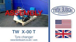 Assembly of the truck tyre changer TW X-00 T from TWIN BUSCH®