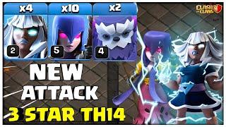 TH14 ELECTRO TITAN SPAM | Best Th14 New Electro Titan Attack With Mass Witches in Coc