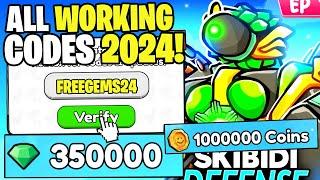 *NEW* ALL WORKING CODES FOR SKIBIDI TOWER DEFENSE IN JUNE 2024! ROBLOX SKIBIDI TOWER DEFENSE CODES