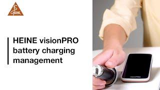 HEINE visionPRO videolaryngoscope — Battery charging management