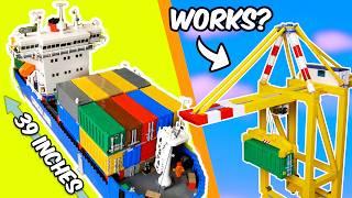 I built a LEGO CONTAINER PORT...