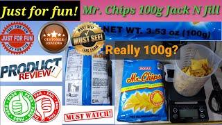 Just for fun! Mr.Chips 100g by Jack N Jill, really 100g?