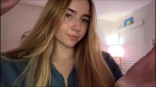 ASMR realistic hair play and scalp massage (invisible clips, nape of the neck)