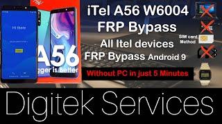 Itel A56 FRP Bypass without PC and All itel devices on Android 9. Comment bypasser itel sans PC?