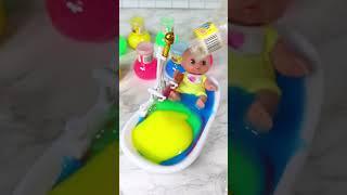 Satisfying with Unboxing & Review Miniature Slime Bath Set Toys Video | ASMR Videos