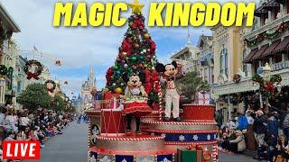  LIVE: Magic Kingdom Sunday for rides, shows, parades and Fireworks at Walt Disney World 12/22/2024