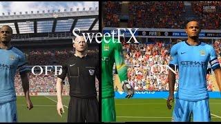 SweetFX enabled in - FIFA 15 - gameplay PC [Win 8.1][ Improved graphics mod ]