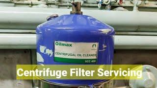 OILMAX CENTRIFUGE FILTER SERVICING ||CENTRIFUGE FILTER ROUTINE ||MAN B&W ENGINES CENTRIFUGE FILTER