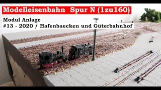 Modellbahn Spur N / 1zu160 - #13 - 2020 (2021) - Neue Modul Anlage Kleiner Bahnhof (Tutorial)