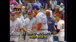 baseball game, Russia - USA, Seattle USA, 1990