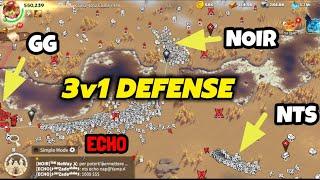 call of dragons - 1v3 insane defense ECHO Vs GG NOIR +NTS