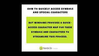 How To Quickly Access Symbols and Special Characters