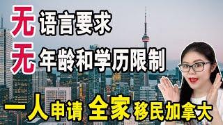 移民加拿大|这个移民项目的工签无语言要求无年龄和学历限制| LMIA雇主无需登广告|一人申请全家移民| 申请期间子女就可以免费入读加拿大公立学校 配偶可得开放式工签Immigration Canada