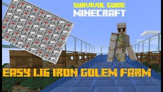 EASY Minecraft Iron Farm 1.16 Tutorial